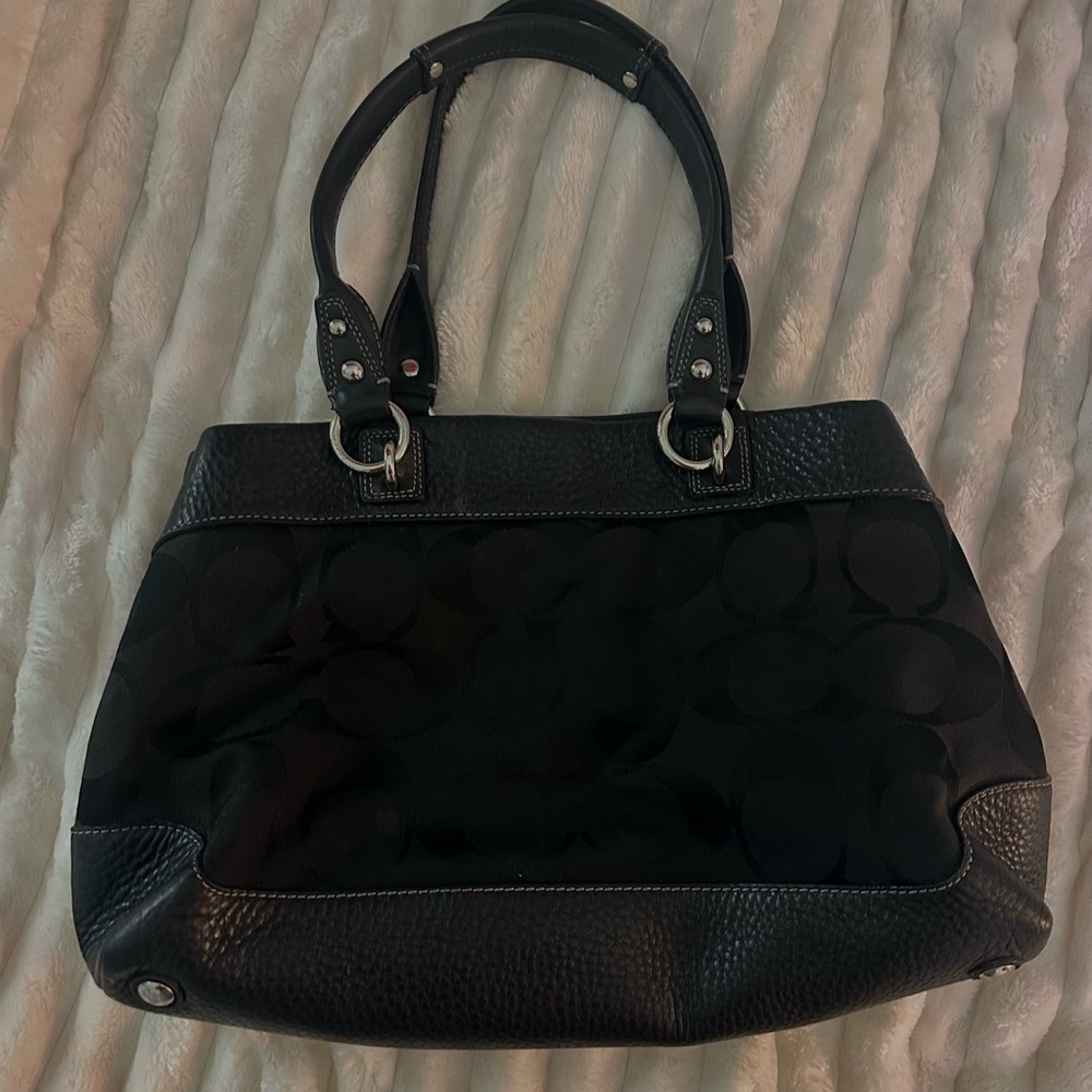 Vintage leather coach bag